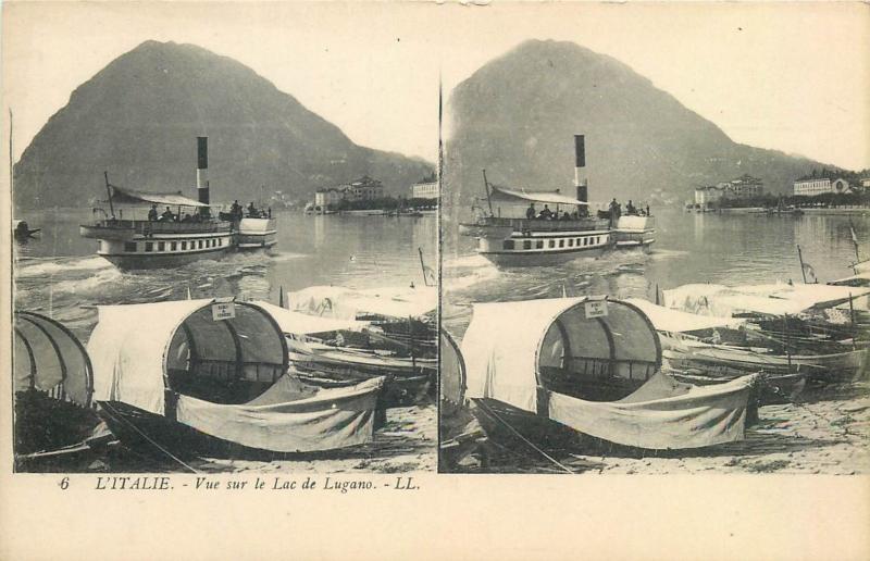 Bulk lot 17 early stereo postcards all ITALY Rome Venice Milano Feltre 