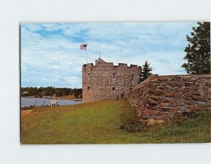 Postcard Fort William Henry, At Pemaquid Beach, Bristol, Maine