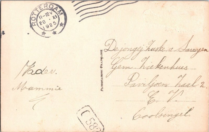 Antique TINTED RPPC SANTA CLAUS FATHER CHRISTMAS St. Nicolas KJ1