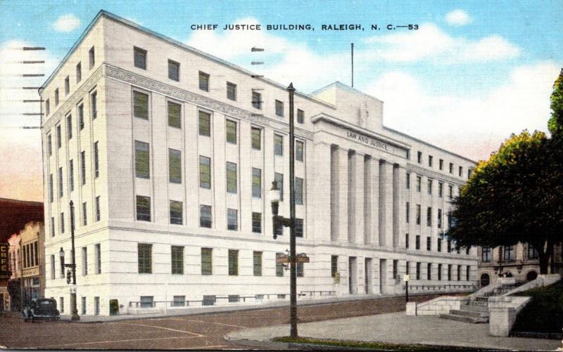 North Carolina Raleigh Chief Justice Building 1949