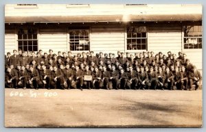 RPPC  US Army Fort Sheridan Illinois  Group Photo Real Photo  Postcard