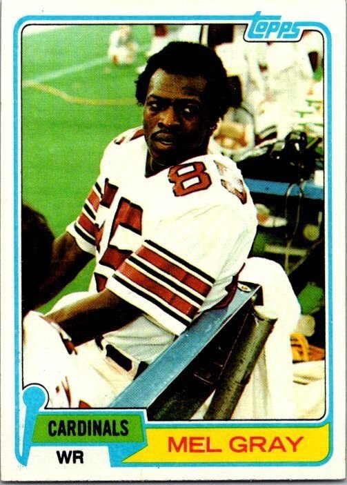1981 Topps Football Card Mel Gray St Louis Cardinals sk60123
