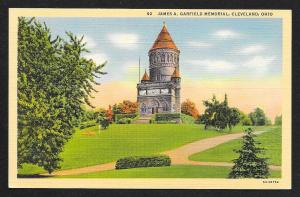 Distance View James A Garfield Memorial Cleveland Ohio Unused c1935