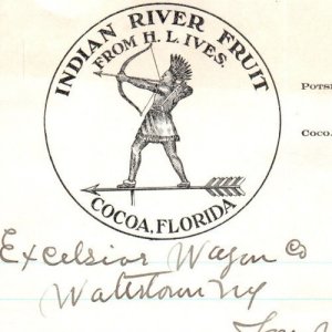 Cocoa FL Florida Indian River Fair View Land Company Letterhead