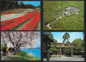 JAPAN (54) view postcards ALL Unused print shop fresh c1960s