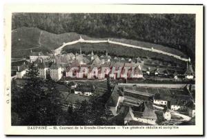 Old Postcard Dauphine Convent of the Grande Chartreuse Vue generale reduced a...