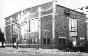 Valley City North Dakota Municipal Light and Power Plant Real Photo PC JH230542