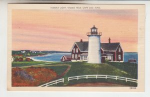 P2257, vintage postcard nobska lighthouse woods hole cape cod mass