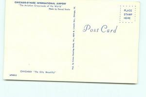 Postcard Chicago O Hare International Airport Eastern Airlines United # 3046A