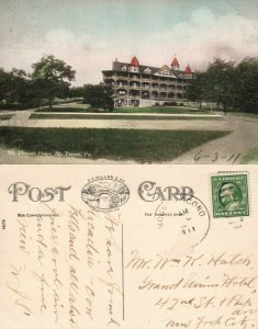 MT. POCONO MT.PLEASANT HOME 1911 ANTIQUE POSTCARD