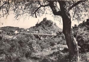 BR5704 Vue sur le village a travers le soliviers Eze Village  france