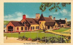 KNOXVILLE, TN Tennessee   CHEROKEE COUNTRY CLUB    c1940's Linen Postcard