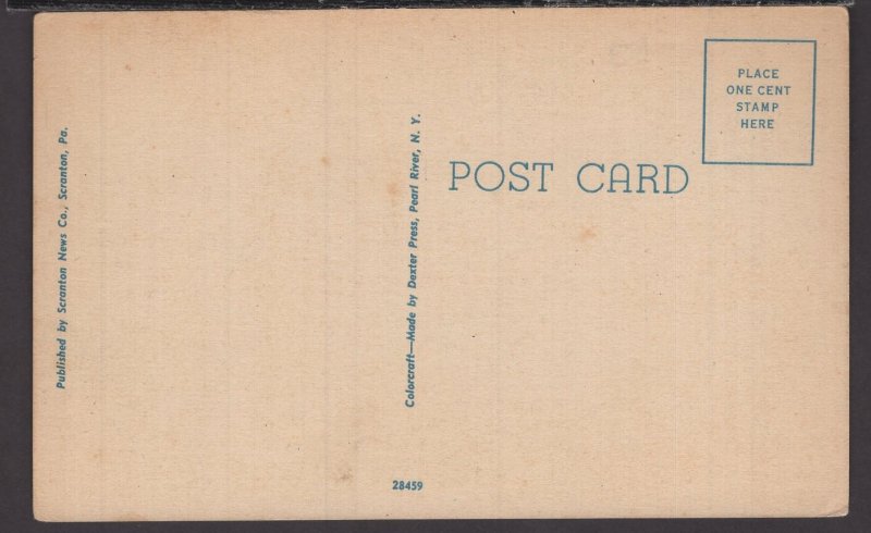 Pennsylvania Scranton - The I.C.S. Administration Building ~ Linen