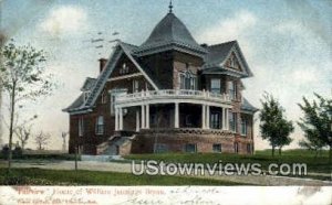 Home of William Jennings Bryan - Lincoln, Nebraska NE Postcard