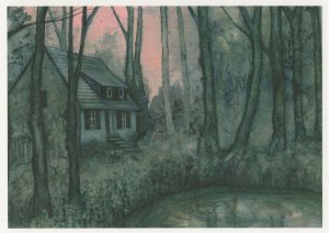Twinkle Troughton Margate Fairy Tale House Windows Painting Postcard
