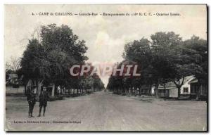 Old Postcard Chalons Camp Grande Rue Barracks of the 508th RCC District Loano...