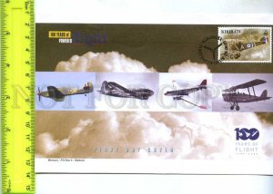 242116 KIRIBATI 100 years of FLIGHT PLANES 2003 year FDC