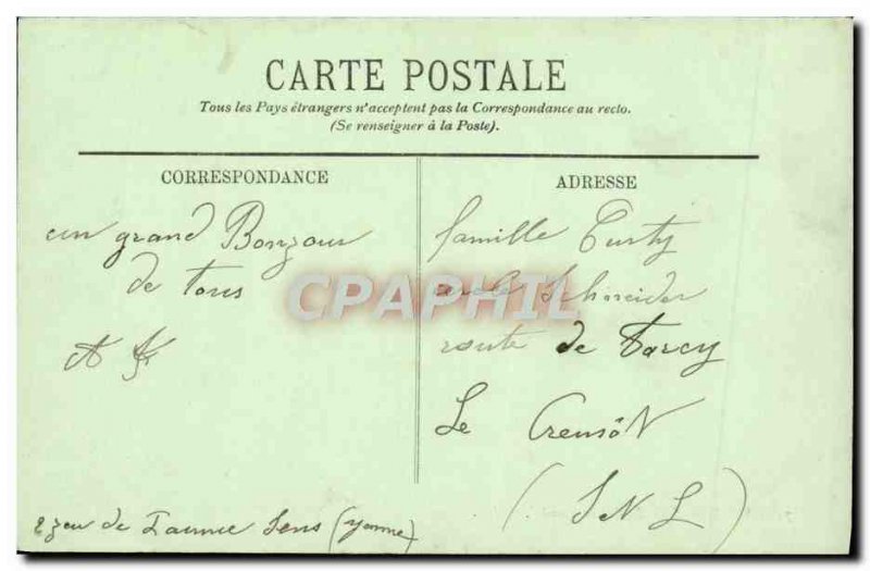 Old Postcard Sens Room Du Palais Synodal