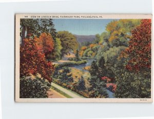 Postcard View On Lincoln Drive, Fairmount Park, Philadelphia, Pennsylvania