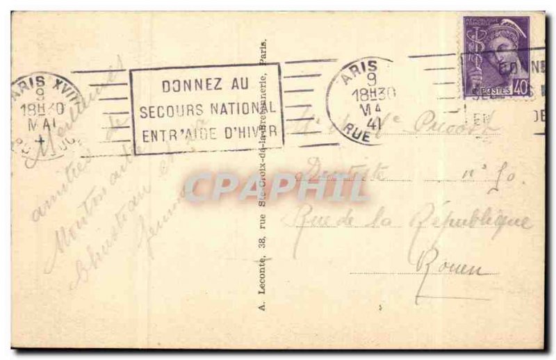 Paris Old Postcard Sacred Heart