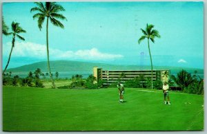 Golf Course Kaanapali Beach Hotel Maui Hawaii HI Chrome Postcard J2