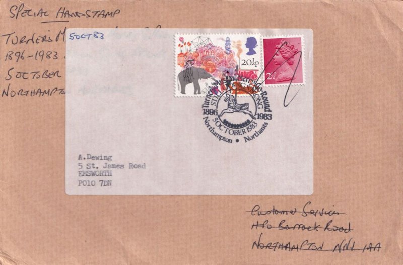 Goose Fair Fairground Devon 1983 Postmark Cover