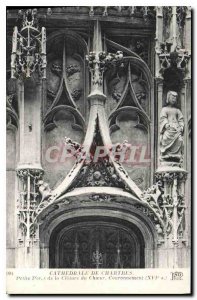 Postcard Old Cathedral of Chartres Small Gate Fence Coronation XVI S Choir