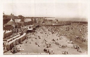Vintage Real Photo Postcard Palm Bay Cliftonville Margate England
