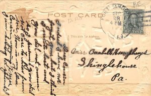 A happy new year D.P.O. , Discontinued Post Office Postal Used Unknown 