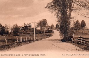 Easthampton MA Glendale Street Postcard Massachusetts