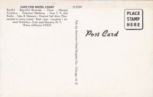 New York Waterloo Cape Cod Motel Court sk7308