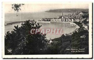 Old Postcard Menton Garavan general shooting