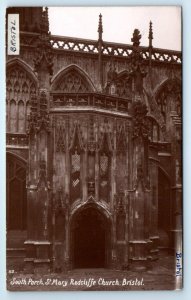 South Porch St. Mary Redcliffe Church BRISTOL UK Postcard