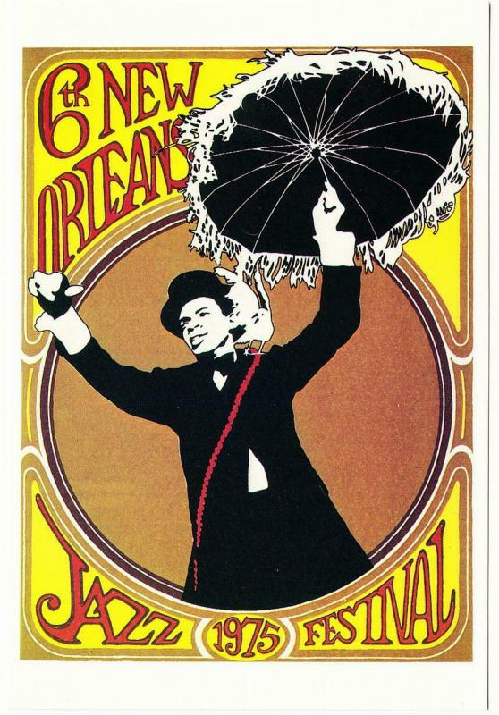 Postcard of New Orleans Jazz & Heritage Festival 1975 Poster - Postcard