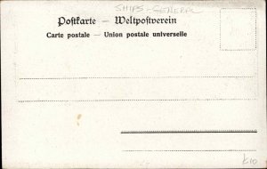 Steamship Route Map Atlantic Ocean c1905 Dutch Postcard LINE?