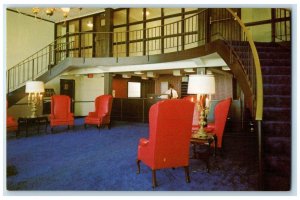 c1950's Ramada Inn Lobby Restaurant View Rocky Mount North Carolina NC Postcard