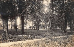 Real Photo Postcard City Park in Dayton, Iowa~123060