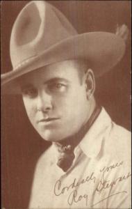Cowboy Old West Movie Actor Exhibit Card Postcard Back ROY STEWART