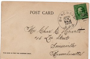 17012 Bucksport Harbor, Penobscot River, Maine, RPO Cancel 1909