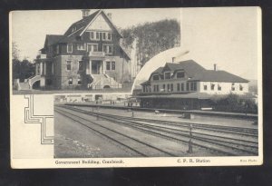 CRANBROOK SASKATCHEWAN CANADA RAILROAD DEPOT TRAIN STATION POSTCARD