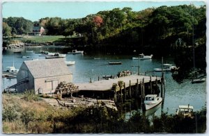 Postcard - Lobster Boats & Gear, Coast of Maine, USA