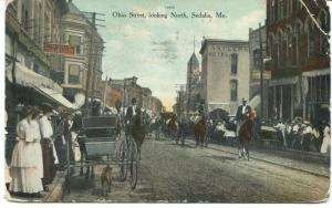 1909 Ohio St SEDALIA MO Vintage Postcard
