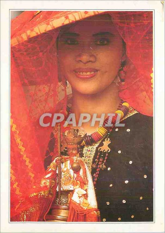 Modern Postcard Philippines island of Luzon Ifugao woman has the amulet
