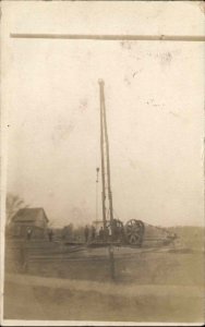 Homer Ohio Cancel Oil Drilling 1908 Real Photo Postcard