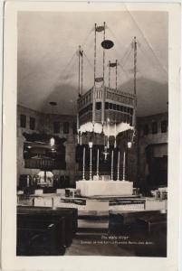 Michigan MI RPPC Postcard c30s ROYAL OAK Interior Altar Shrine of Little FLower