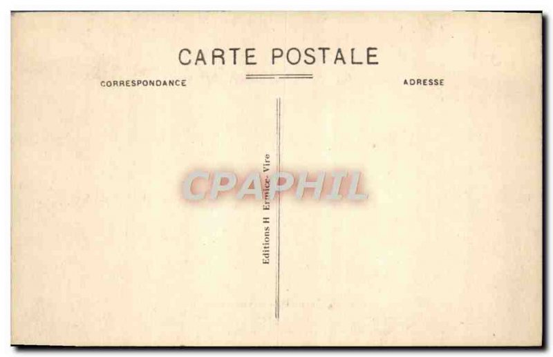 Old Postcard Vire L & # 39Esplanade du Vieux Chateau