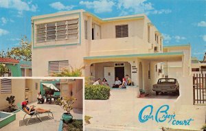 SANTURCE PUERTO RICO~OCEAN BREEZE COURT-#8 TAPIA ST-OCEAN PARK POSTCARD