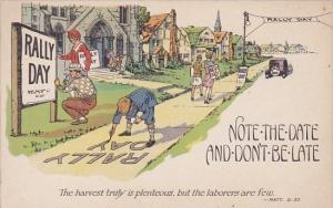 Rally Day Note The Date Don't Be Late