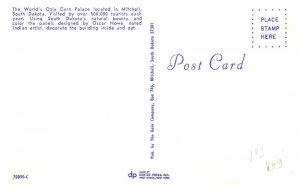 Postcard BUILDING SCENE Mitchell South Dakota SD AT6121