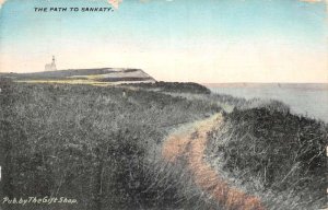 Sankaty Massachusetts Scenic View to Lighthouse Vintage Postcard AA74636